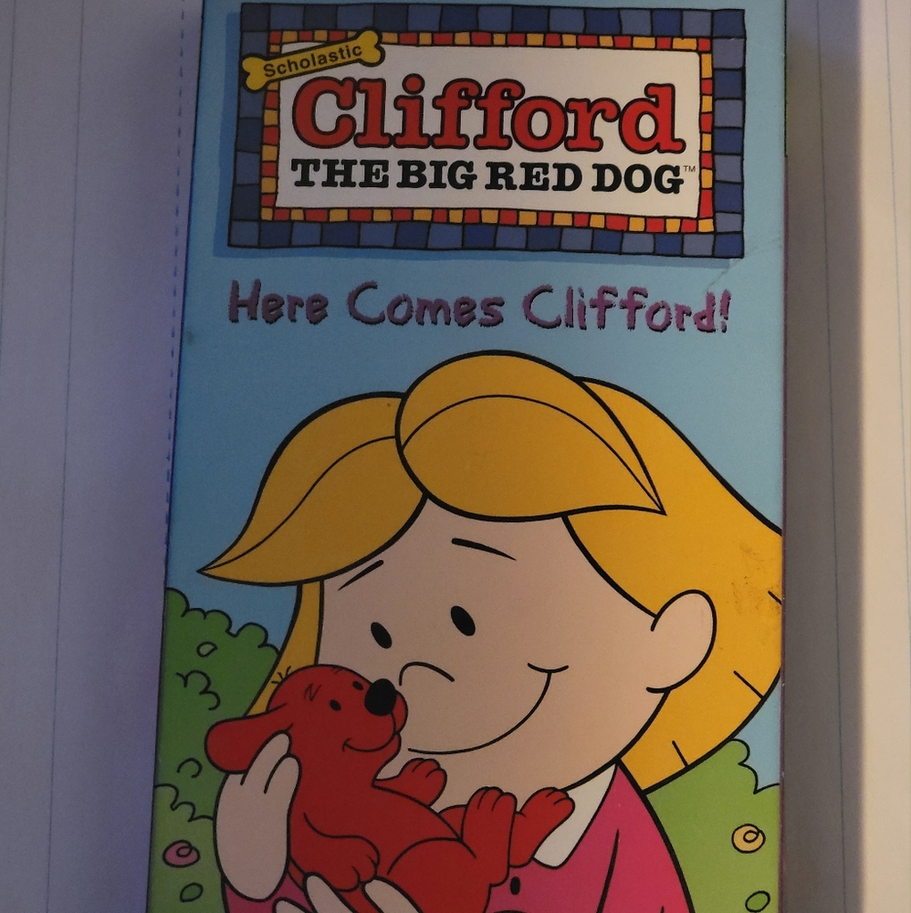 Scholastic Clifford The Big Red Dog "Here comes Clifford" VHS Tape